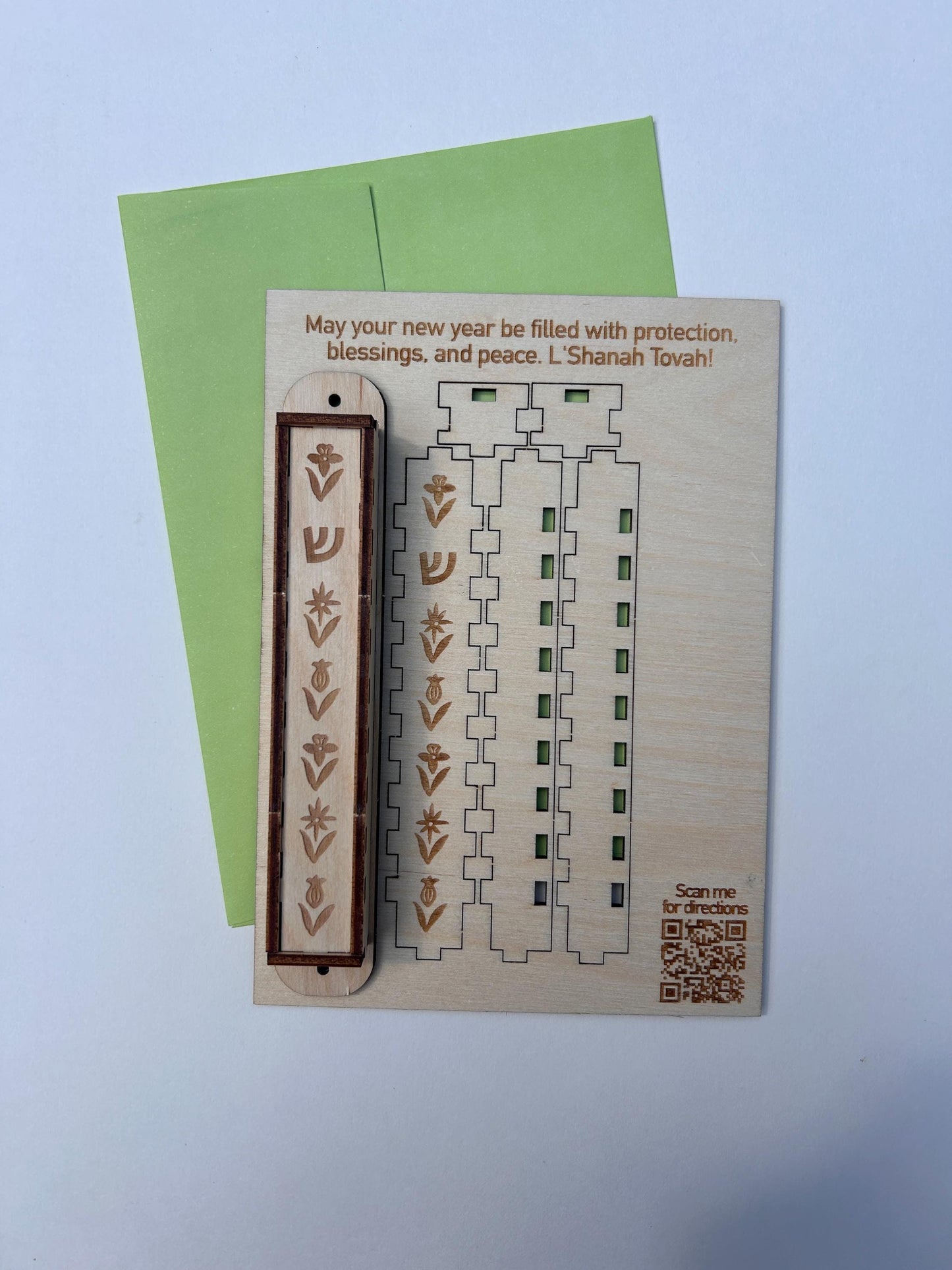 Rosh Hashanah Mezuzah Card | Unique Jewish New Year Greeting